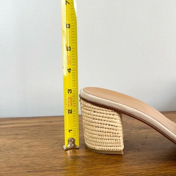 EUC Le Mogador Size 39 (Size 9) • Tan Jute Lapa Mule Slides Tuckernuck. - Picture 7 of 7